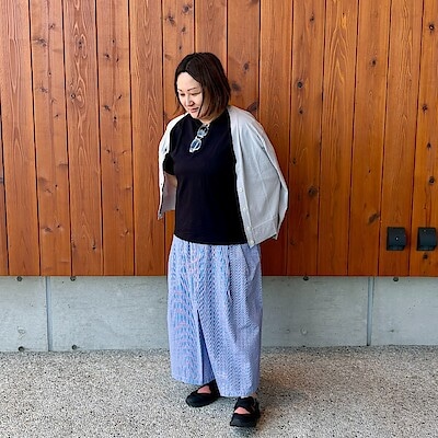 【新潟白根】身長160 cm_「涼感Tシャツコーデvol.6」