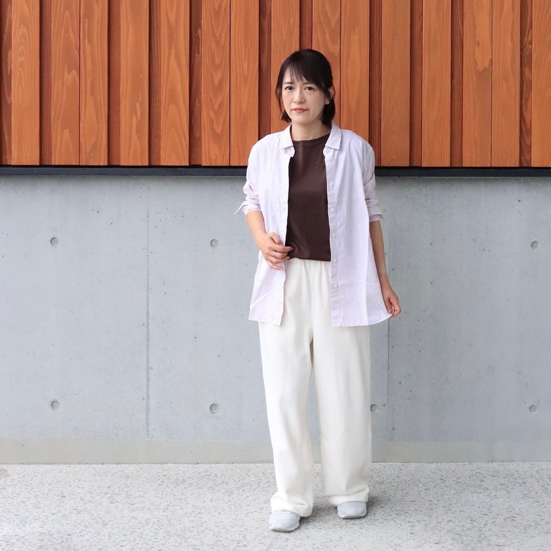 ブロード長袖Tシャツ全体