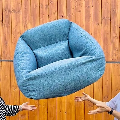 【ハピオ木野】空気を包みました。「空気でできたソファ」