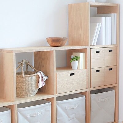 【ハピオ木野】自由な組み合わせで、自由な使い方ができるスタッキングシェルフ