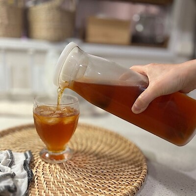 【ハピオ木野】口が広くて洗いやすい|耐熱ガラスピッチャー