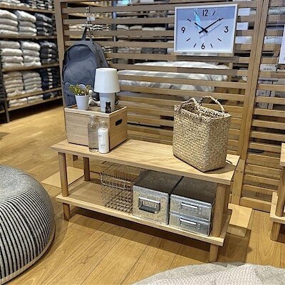 【ハピオ木野】シンプルでコンパクトな木製シェルフ