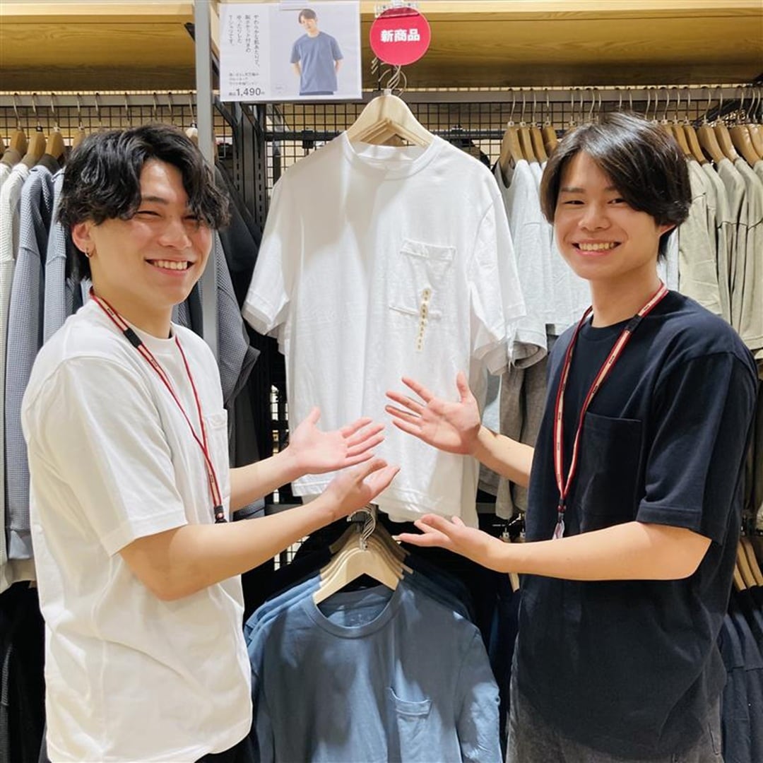 【イオンタウン東習志野】綿100％で肌なじみ良いTシャツが登場しました！