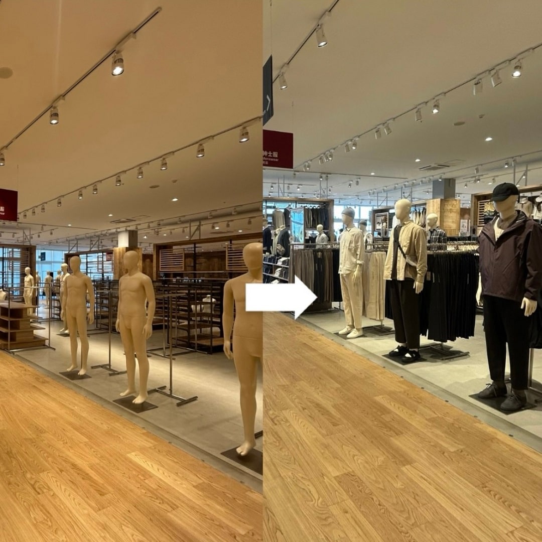 売り場ビフォーアフター