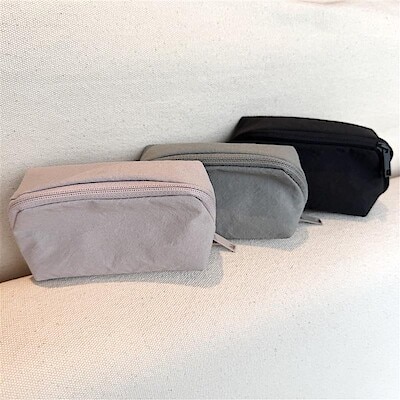 【鶴岡】わたしの愛用品|リンクルナイロン　大きく開くポーチ