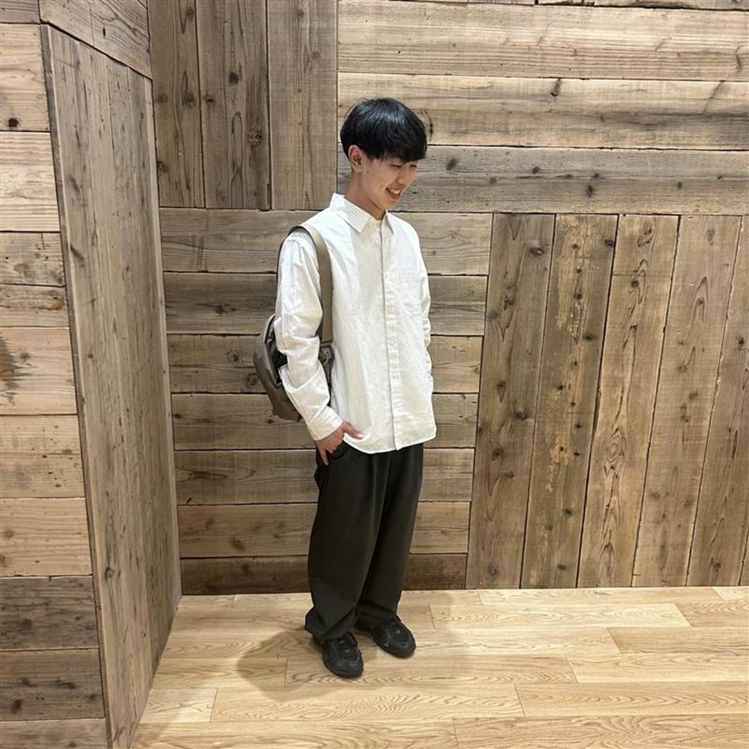 ヘンプコットン　長袖シャツ