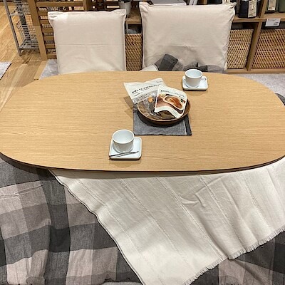 【みらい長崎ココウォーク】 無印良品のこたつで温かい冬を