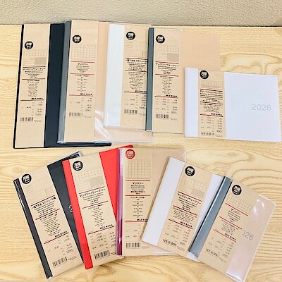 【無印良品500なんばウォーク一番街】12月始まりのスケジュール帳入荷しました！