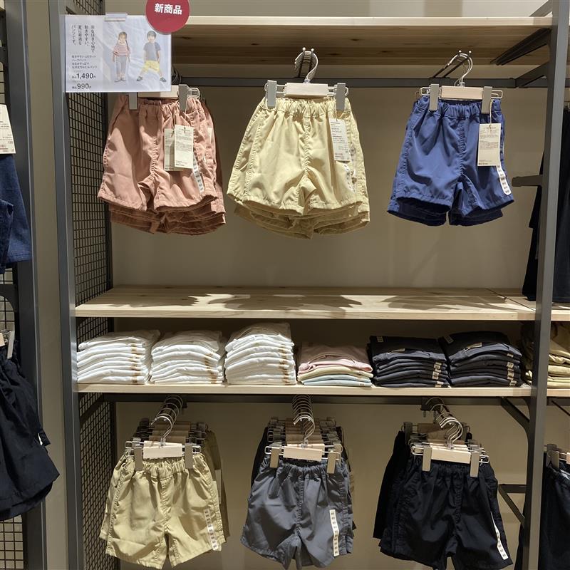 キッズ　乾きやすいUVカットハーフパンツ