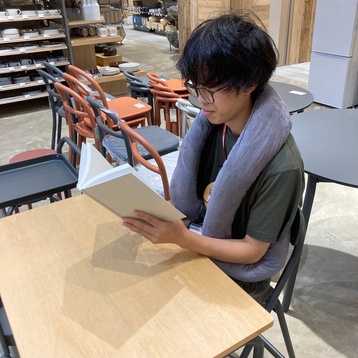 自由に巻けるクッションの紹介