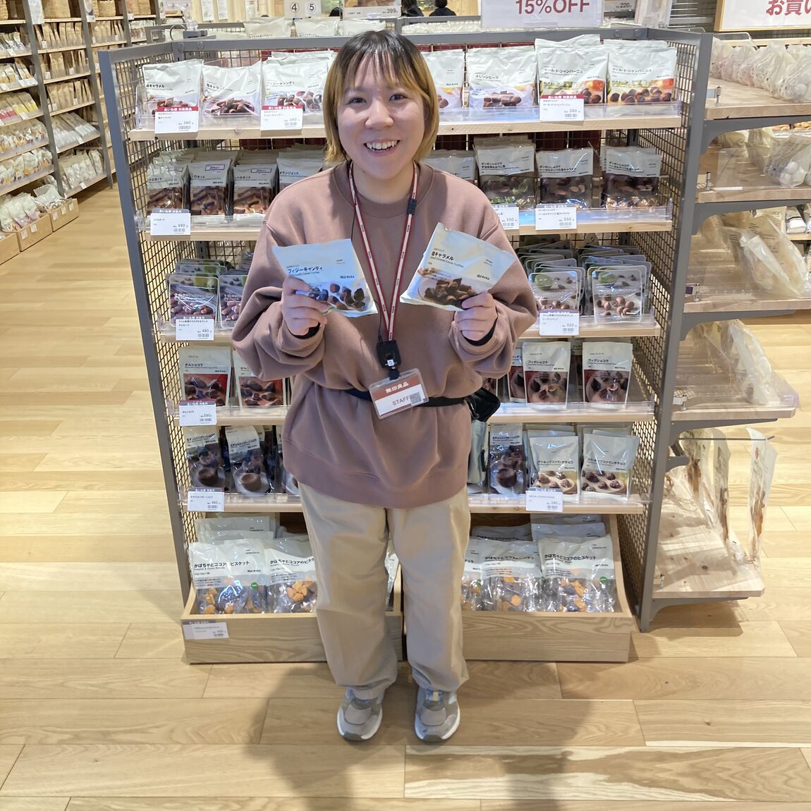 チョコレートを持った写真