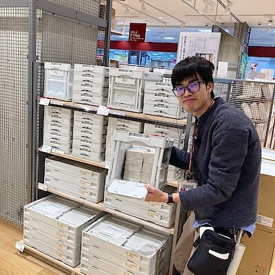 【ゆめタウン長府】災害時の備蓄収納に使える　折りたたみコンテナのご紹介