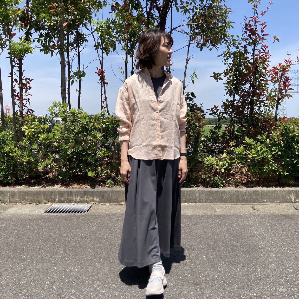 婦人リネンシャツ