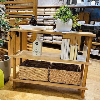 【佐伯】組立て簡単木製シェルフ。