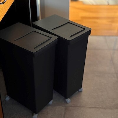 【佐伯】フタが選べるダストボックス