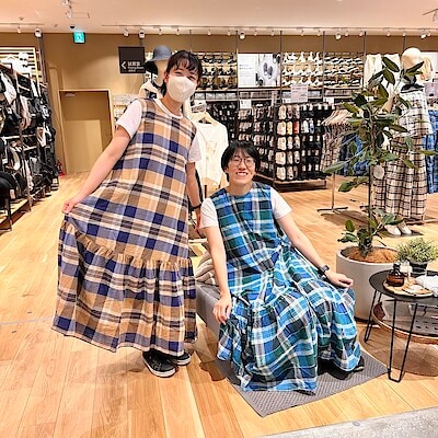 【かんらショッピングパーク】　身長160㎝,　172㎝