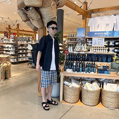 【かんらショッピングパーク】　身長177㎝