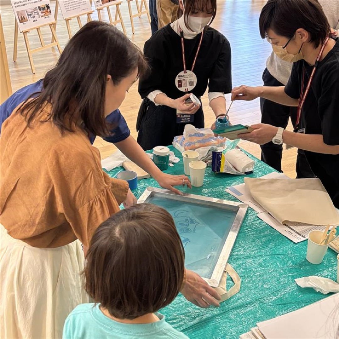 オープニングイベント　シルクスクリーン
