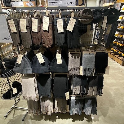 【無印良品500NAMBAなんなん】外出時に便利な防寒グッズのご紹介