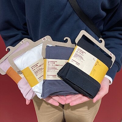 【無印良品500NAMBAなんなん】綿100%の、やさしい肌あたり。|あったか綿インナー