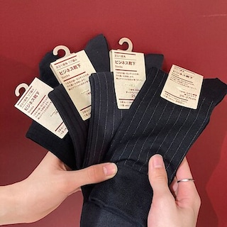 【無印良品500NAMBAなんなん】足元を快適に|紳士 足なり直角 ビジネス靴下