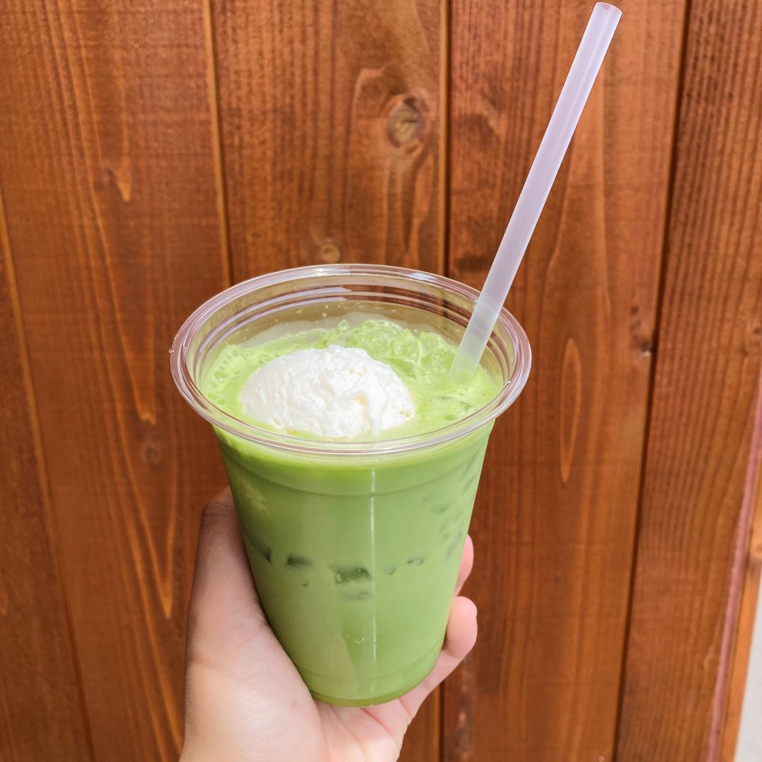 抹茶ラテ　北海道牛乳アイス　トッピング