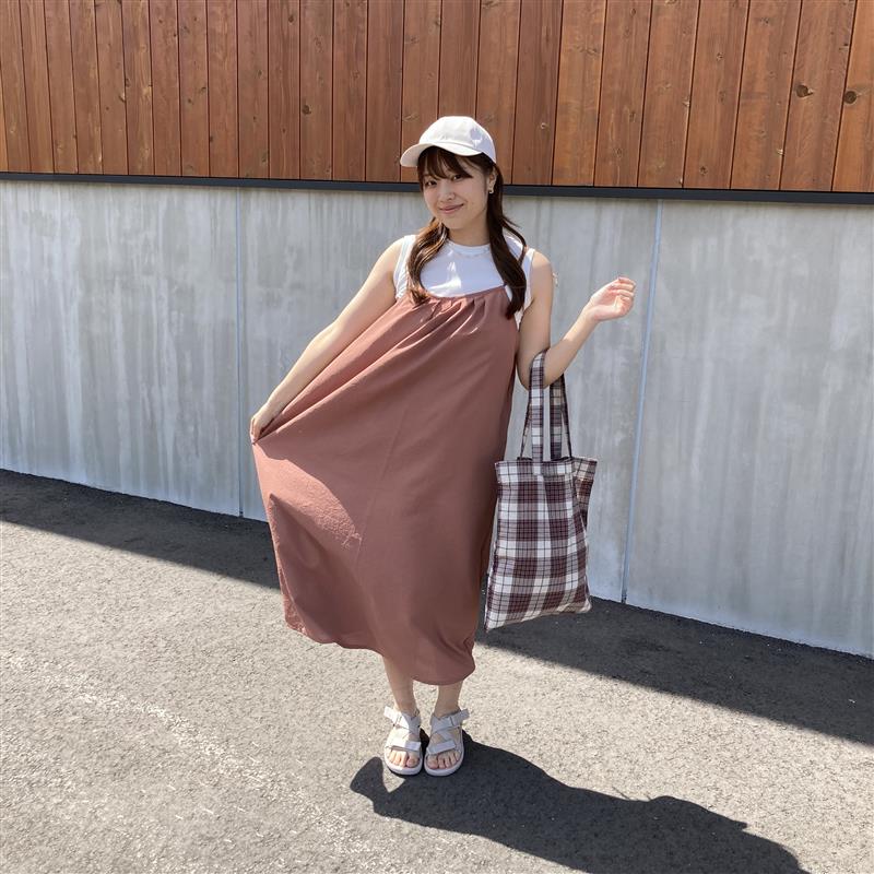 風を通すキャミソールワンピース