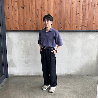 【コープさっぽろぬまのはた】乾きやすい洗えるニット半袖ポロ：165cm