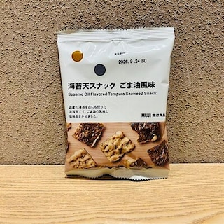 【無印良品500エトモ池上】サクッとおいしい！海苔天スナック　ごま油風味
