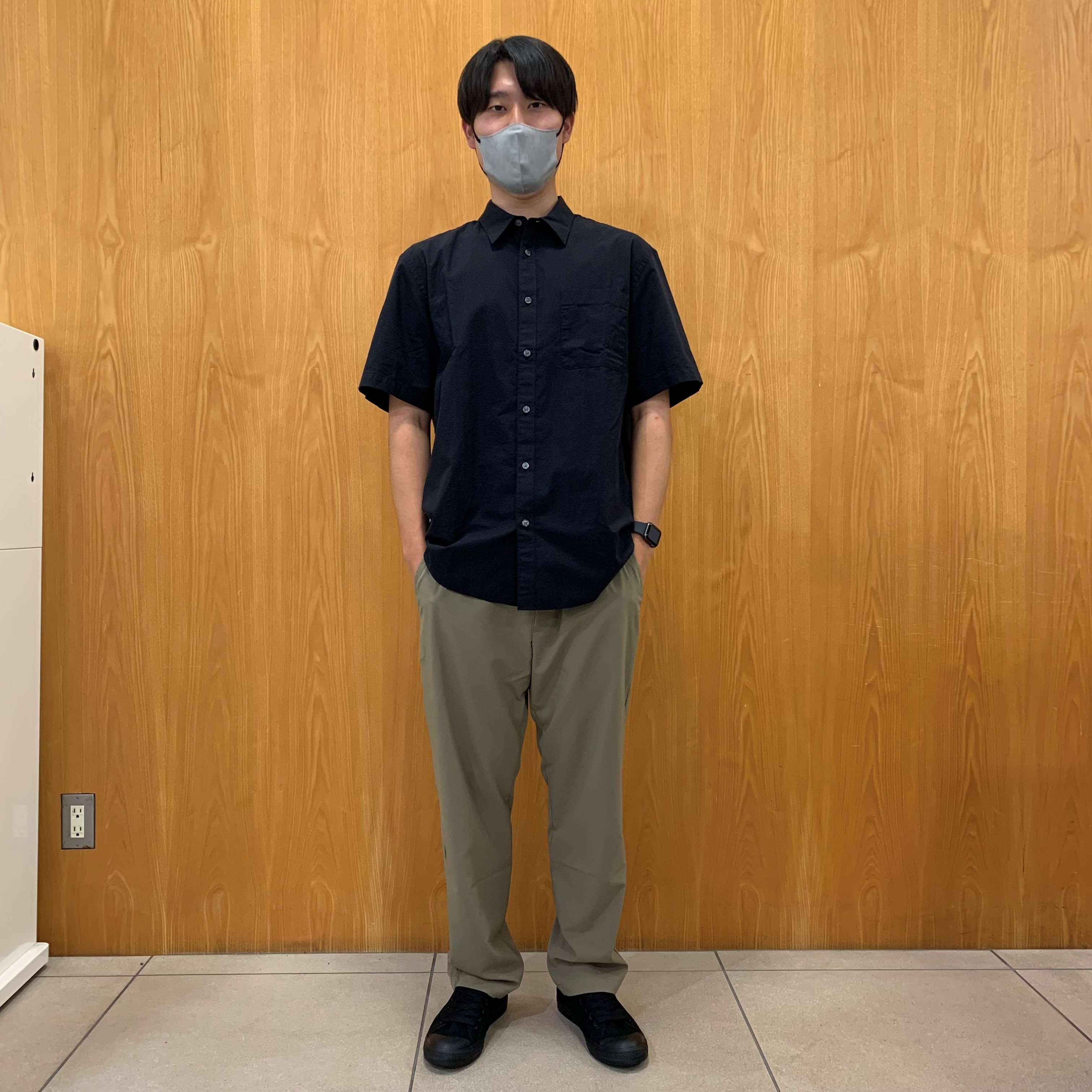 洗いざらしブロードシャツ