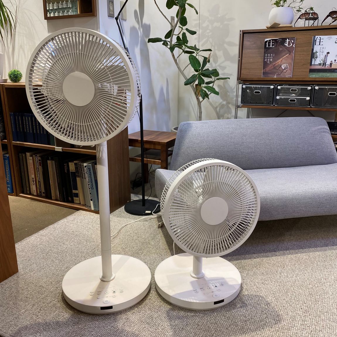 無印良品 DC扇風機 無印良品DC扇風機は3D首振りのおかげでサーキュレーターとしても