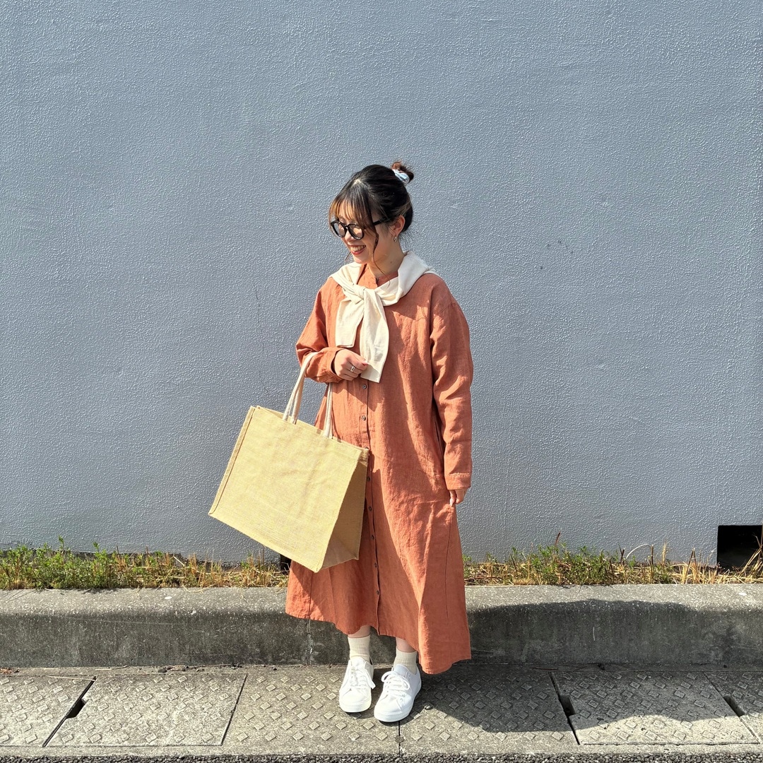 リネンワンピース