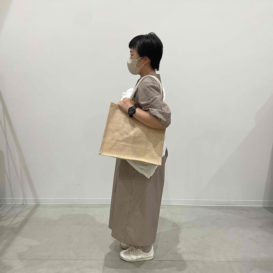 七分袖ワンピース
