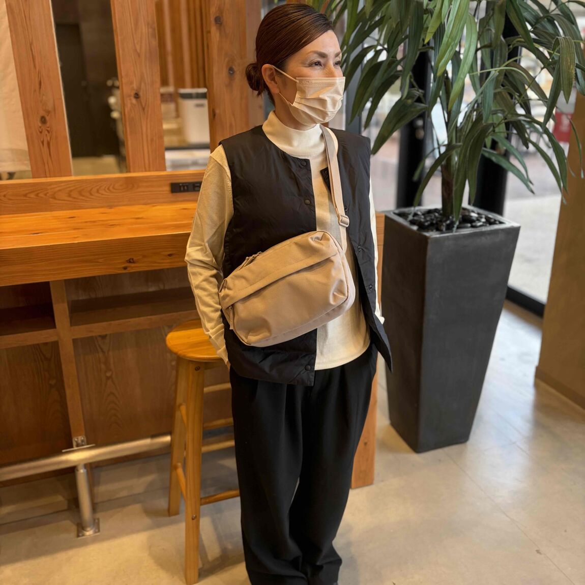 洗えるウールハイゲージハイネックセーター