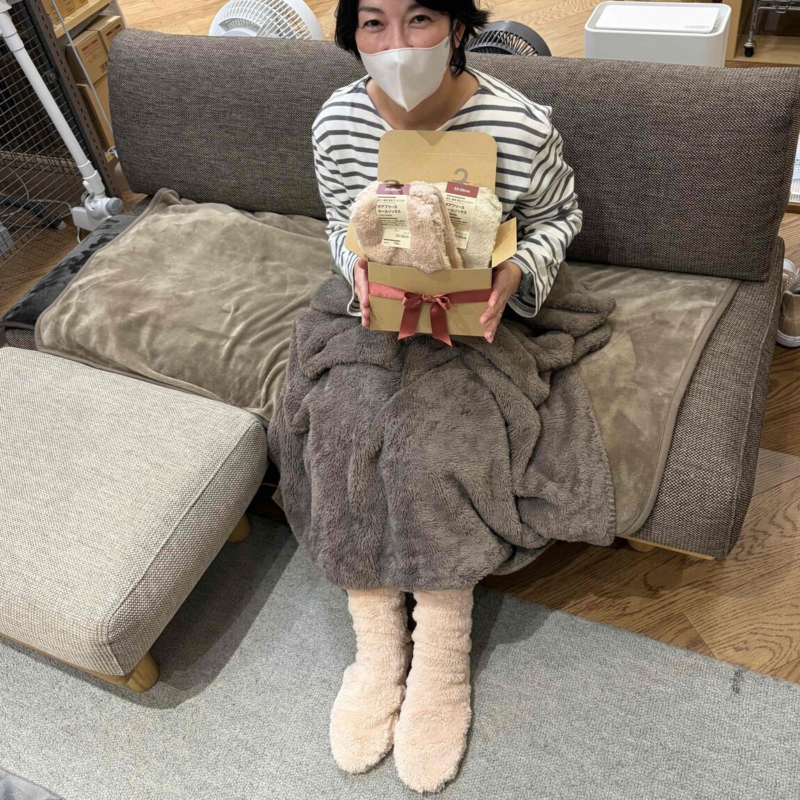 ボアフリースルームソックス