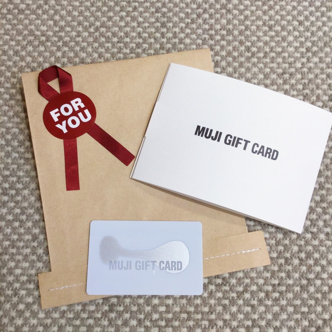 【豊田Ｔ－ＦＡＣＥ】 もらってうれしい、使ってうれしい。 MUJI GIFT CARD