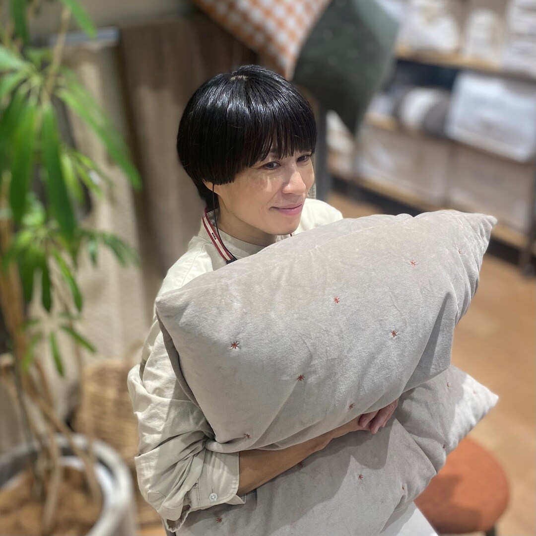 【イオンモール新潟亀田インター】秋のくらしに、コットンベルベットクッション 