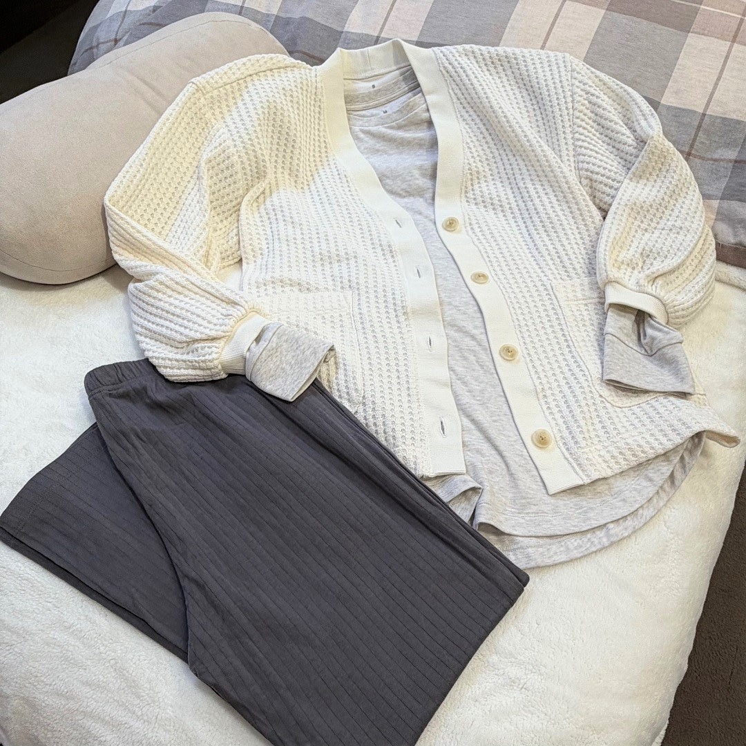 ざっくり編み　ルームウェア