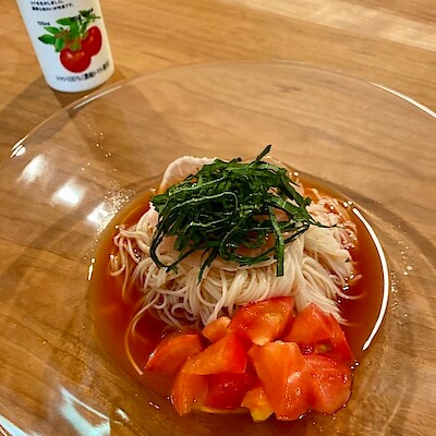 【ゆめタウン出雲】トマトジュースで簡単アレンジそうめん