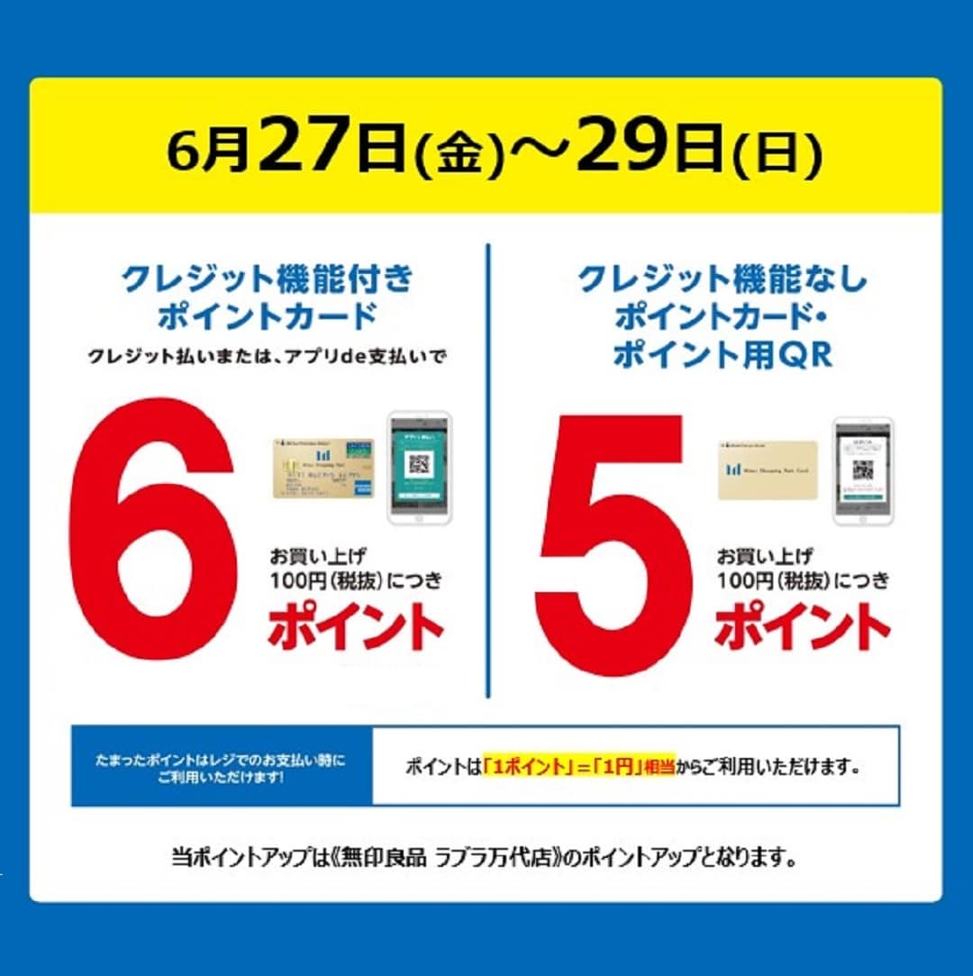 【ラブラ万代】ポイントアップデー開催