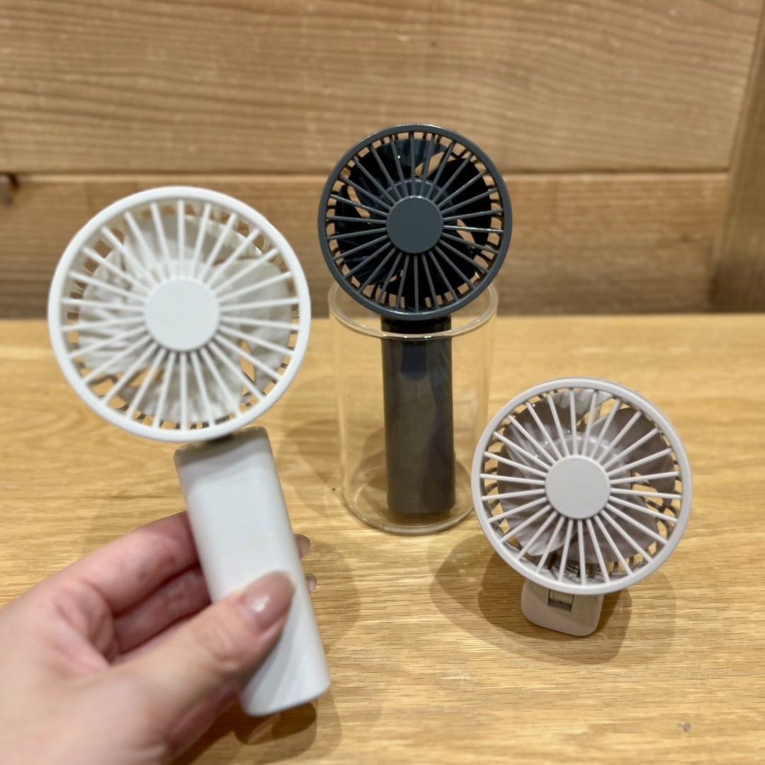 【イオンモール新発田】充電式コンパクトハンディファンで暑い夏を快適に