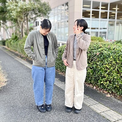 【イオンモール新発田】素材に還るフリースカーディガンを着比べてみました