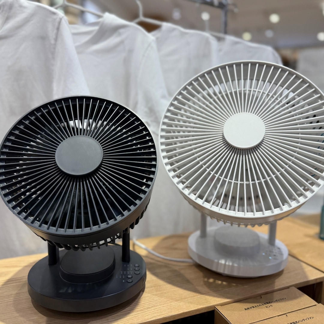 【イオンモール新発田】部屋の空気を循環させる360度首振り機能付きサーキュレーター
