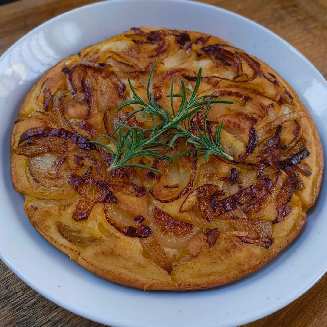 「米粉のパンケーキ」でつくるフォカッチャ