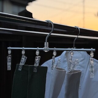 【イオンモール綾川】省スペースで小物干しをすっきり整える 『アルミ直線ハンガー』