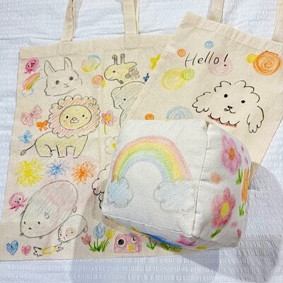 【ゆめタウン浜田】 ワークショップのお知らせ | 布描きクレヨンでオリジナルバッグをつくろう