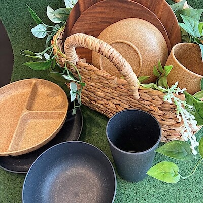 【マルナカスーパーセンター徳島】新商品「レンジで使える　ヤシの端材を使った　食器のシリーズ」をご紹介
