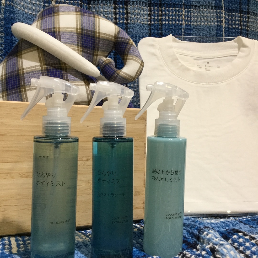 夏を涼しく過ごすためのおすすめ商品が並んだ写真
