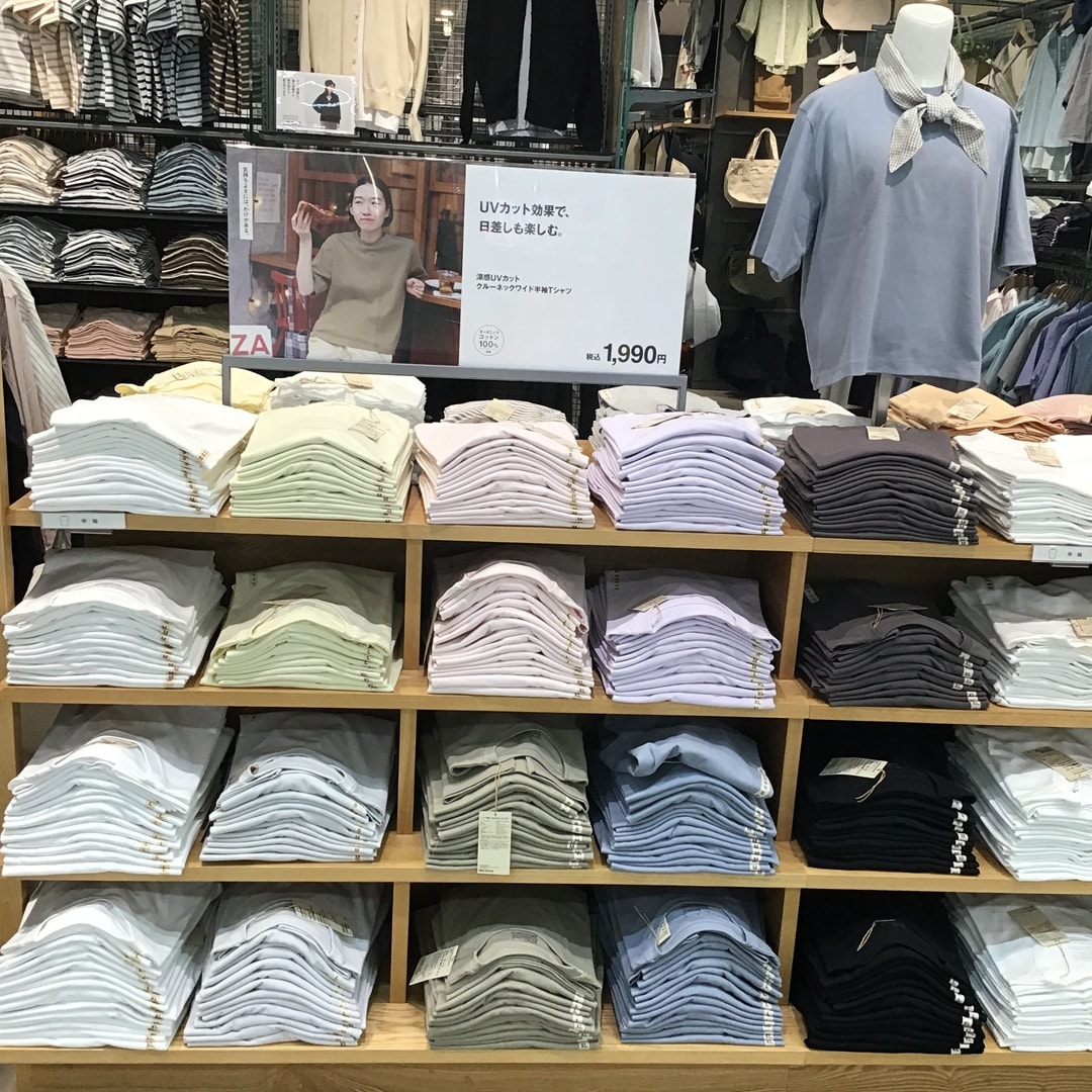 【ゆめタウン山口】涼感ＵＶカットクルーネックワイド半袖Ｔシャツ