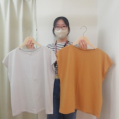 【山口】婦人　天竺編みフレンチスリーブＴシャツのご紹介